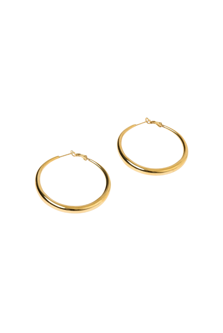 Riley Gold Hoop Earrings - Large by Arms of Eve