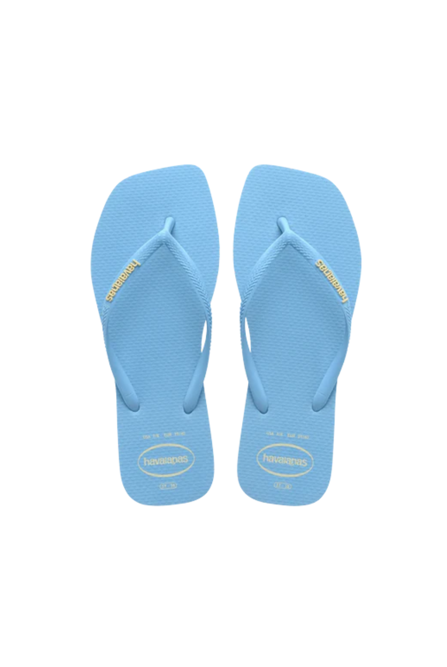 Slim Square Logo Metallic Sandal - Lavender Blue by Havaianas