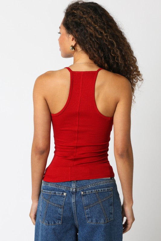 Sabrina Tank -Scarlet