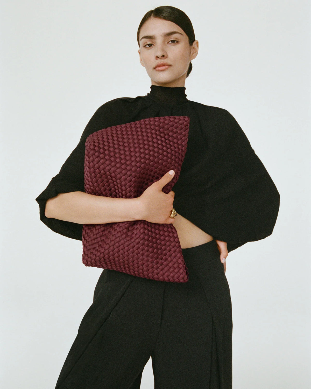 St. Barths Medium Tote - Bordeaux By Naghedi