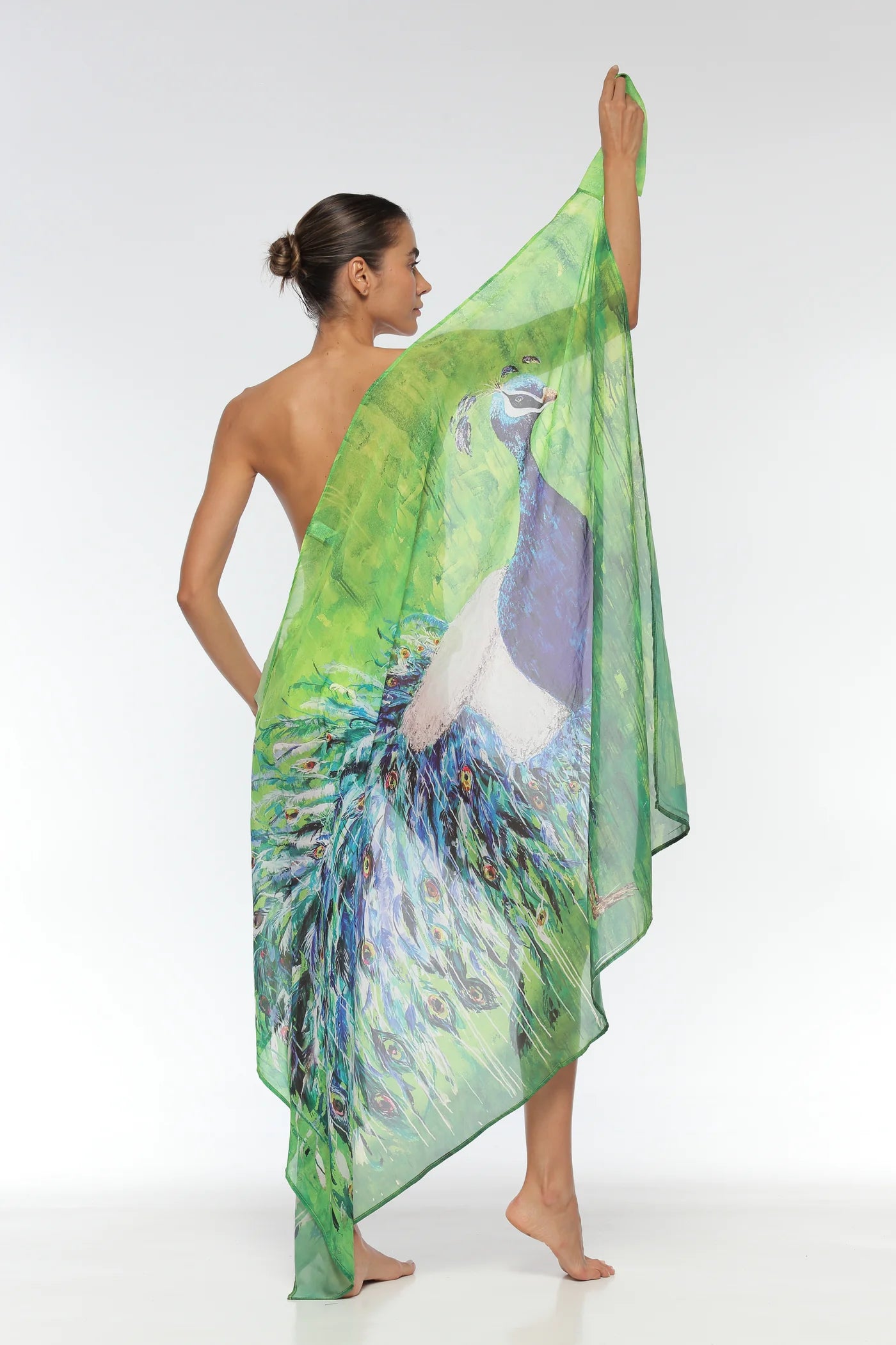 PEACOCK PAREO SARONG - By Maxine Yachtwear