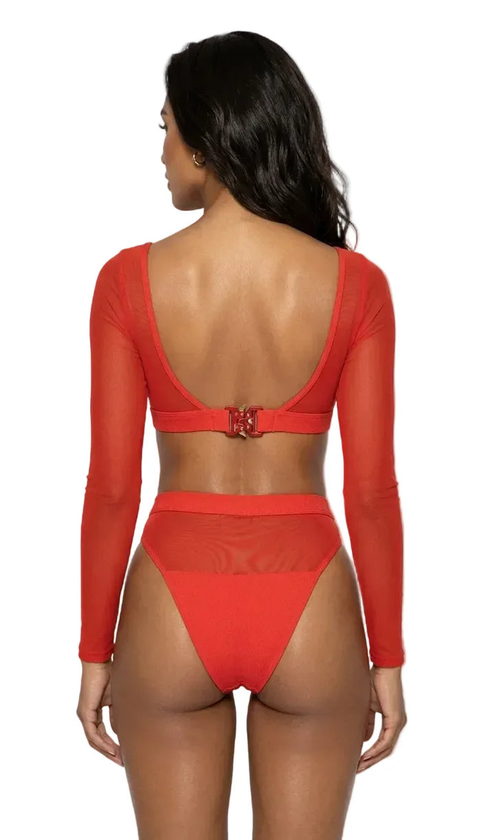 Penelope Bikini Top & Penelope Bikini Bottom - Ruby by Maxine Yachtwear