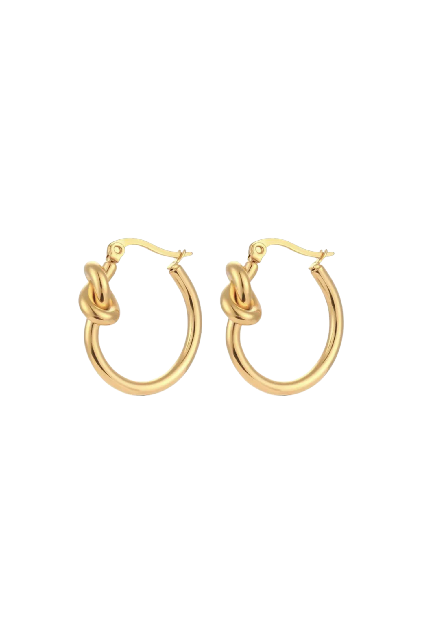Knot Gold Hoops Earrings ~ by Salty Cali