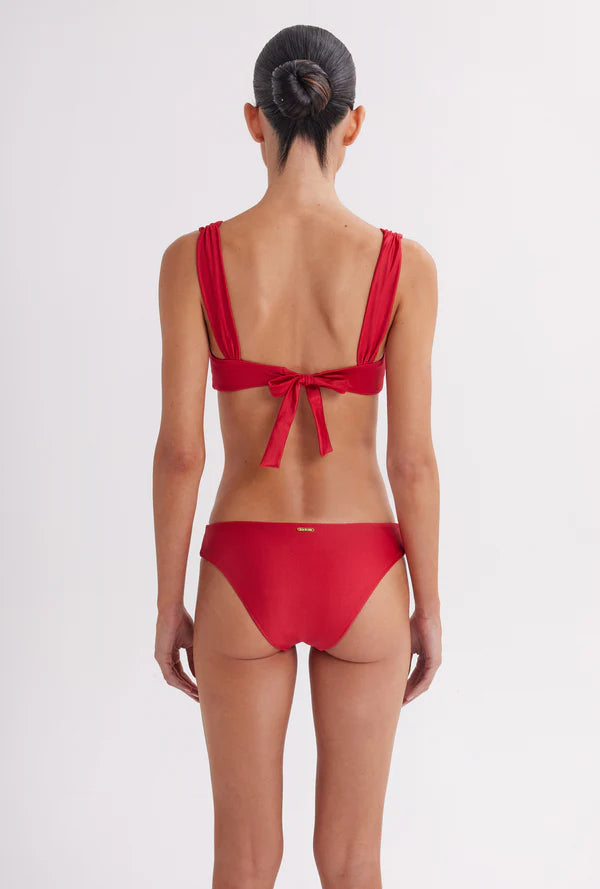 Bikini Top Dalia & Bikini Bottom Alice - Escarlata by Mar De Lua