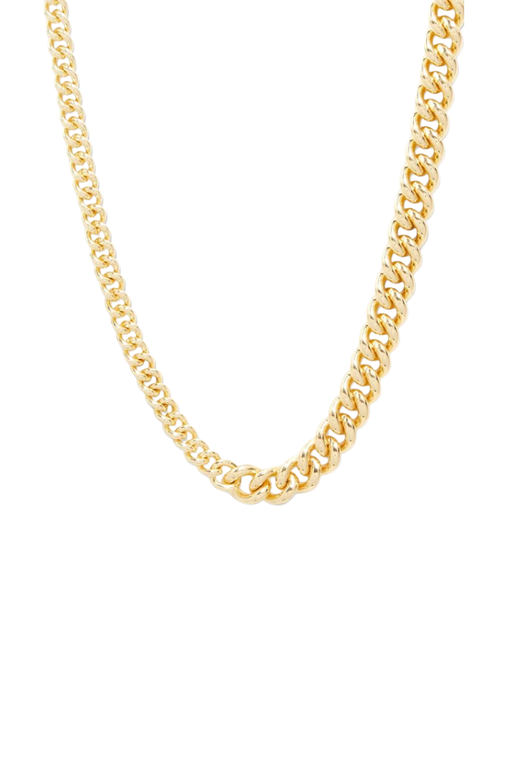 Lou Link Asymmetrical Necklace Gold by Gorjana