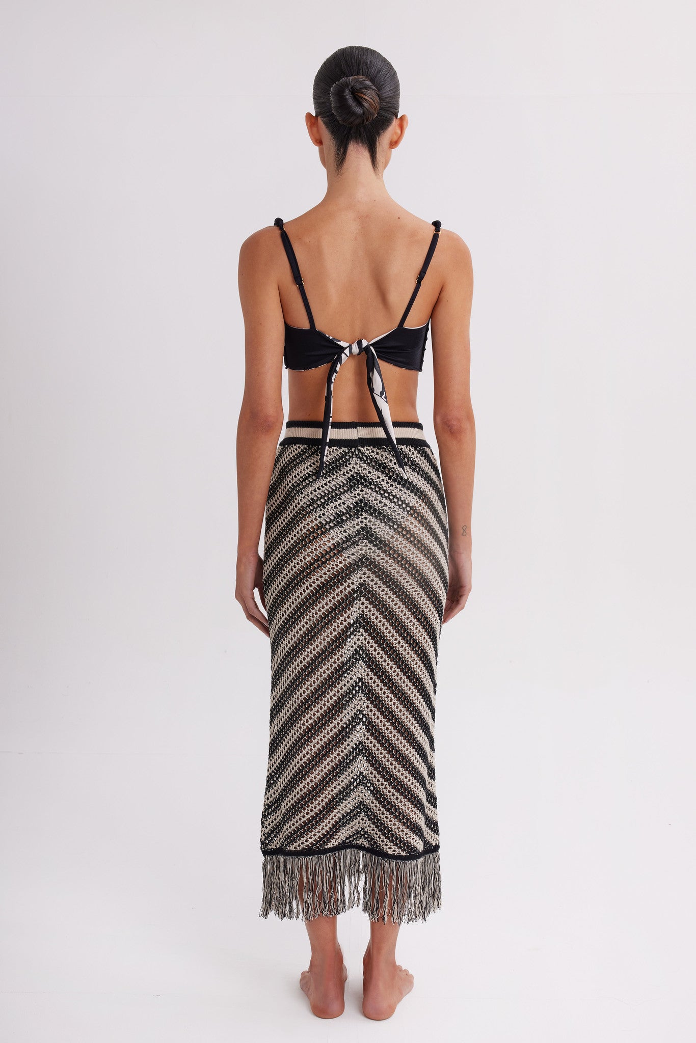 Knitted Skirt Azzu Black by Mar de Lua