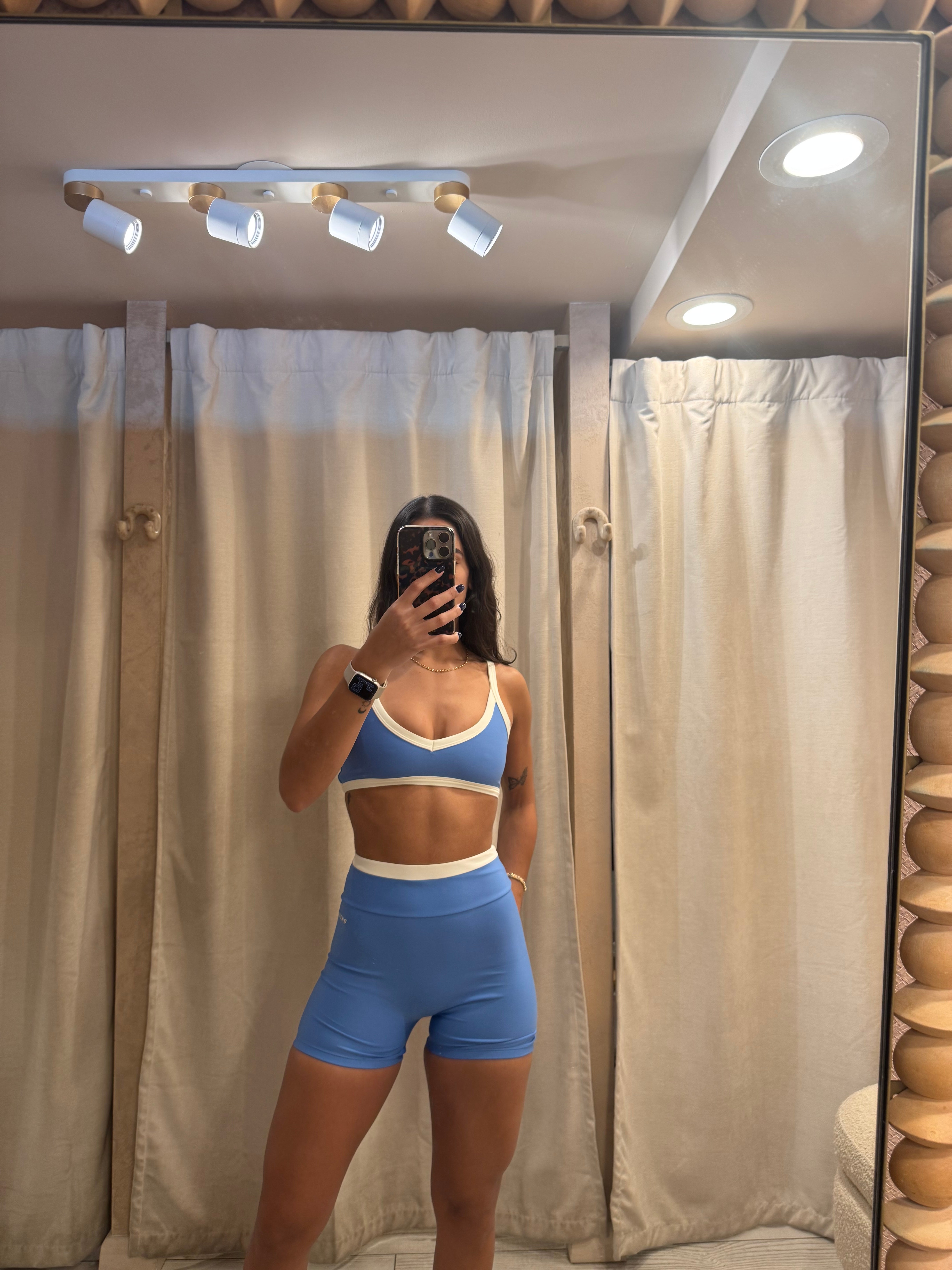 Helena Sports Bra Larissa & Alanna Biker Short Larissa Set by One One
