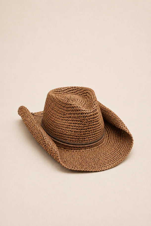 Ashley Hat - Brown by Nikki Beach