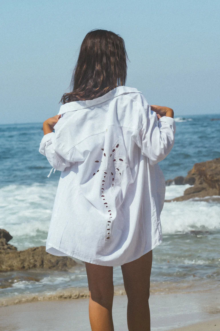 White Palmae Shirt by Malai