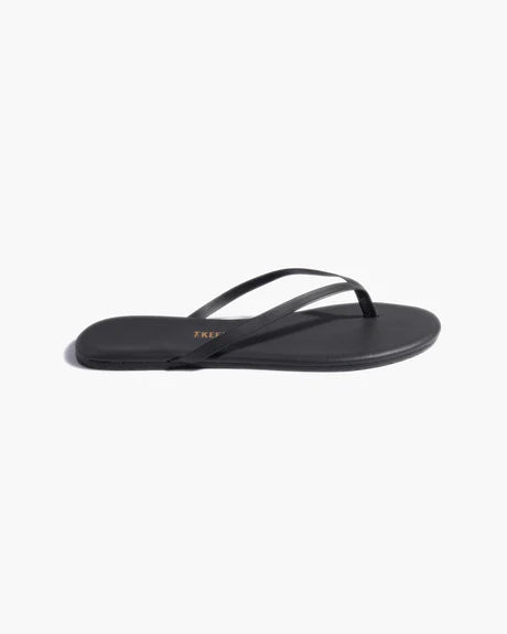 Lily Pigments in Washed Black- Flip Flops by Tkees