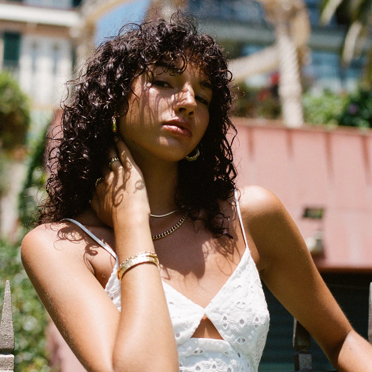 Dolce Double Stack Gold Necklace by Arms of Eve