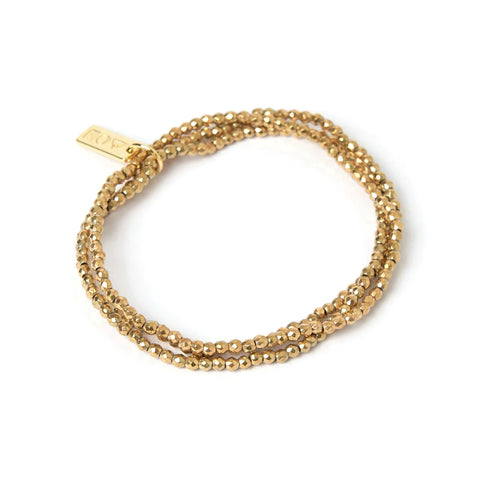 Dolce Double Stack Gold Necklace by Arms of Eve