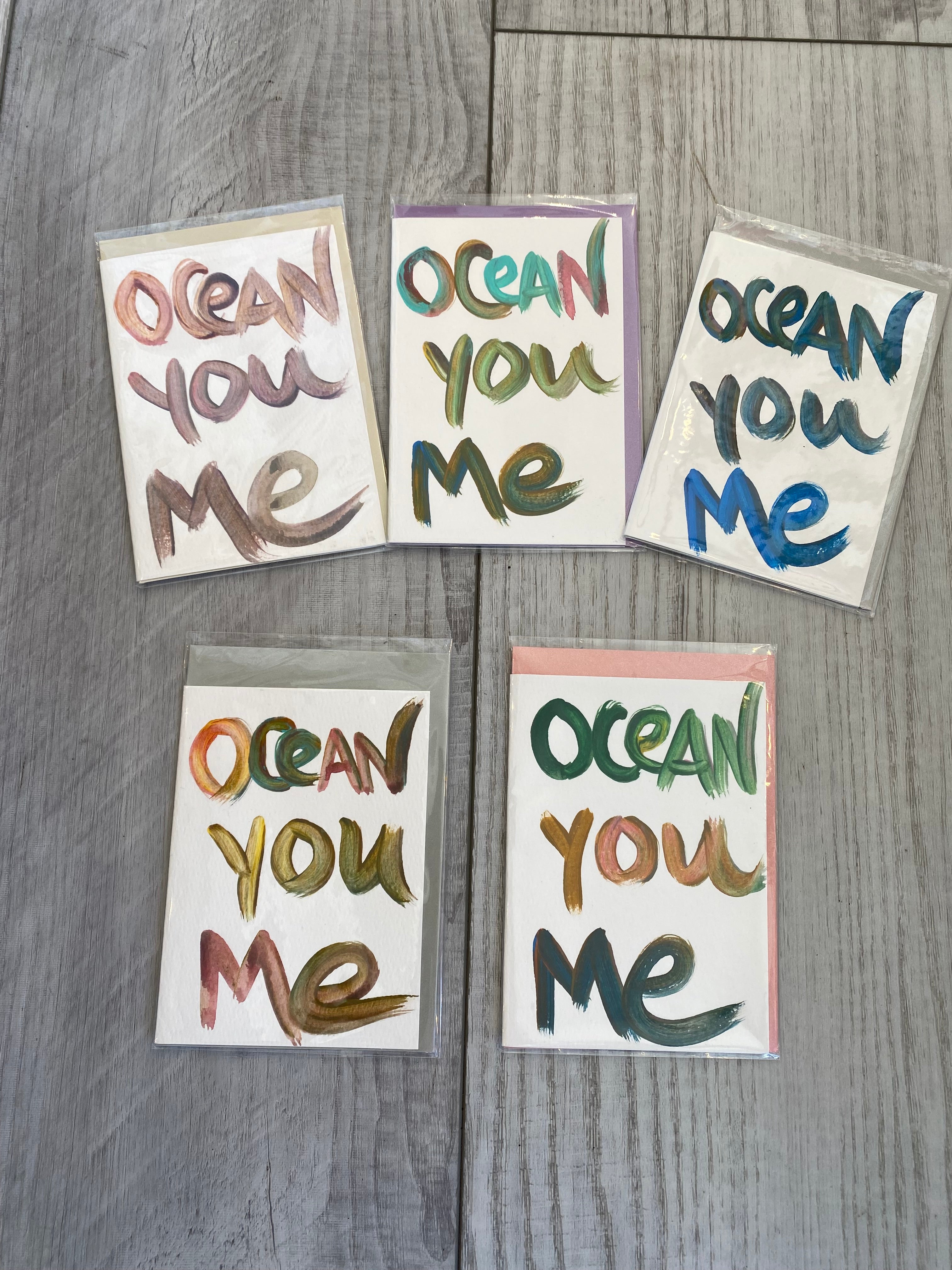 Ocean You Me Card by Just B Cuz x Indika