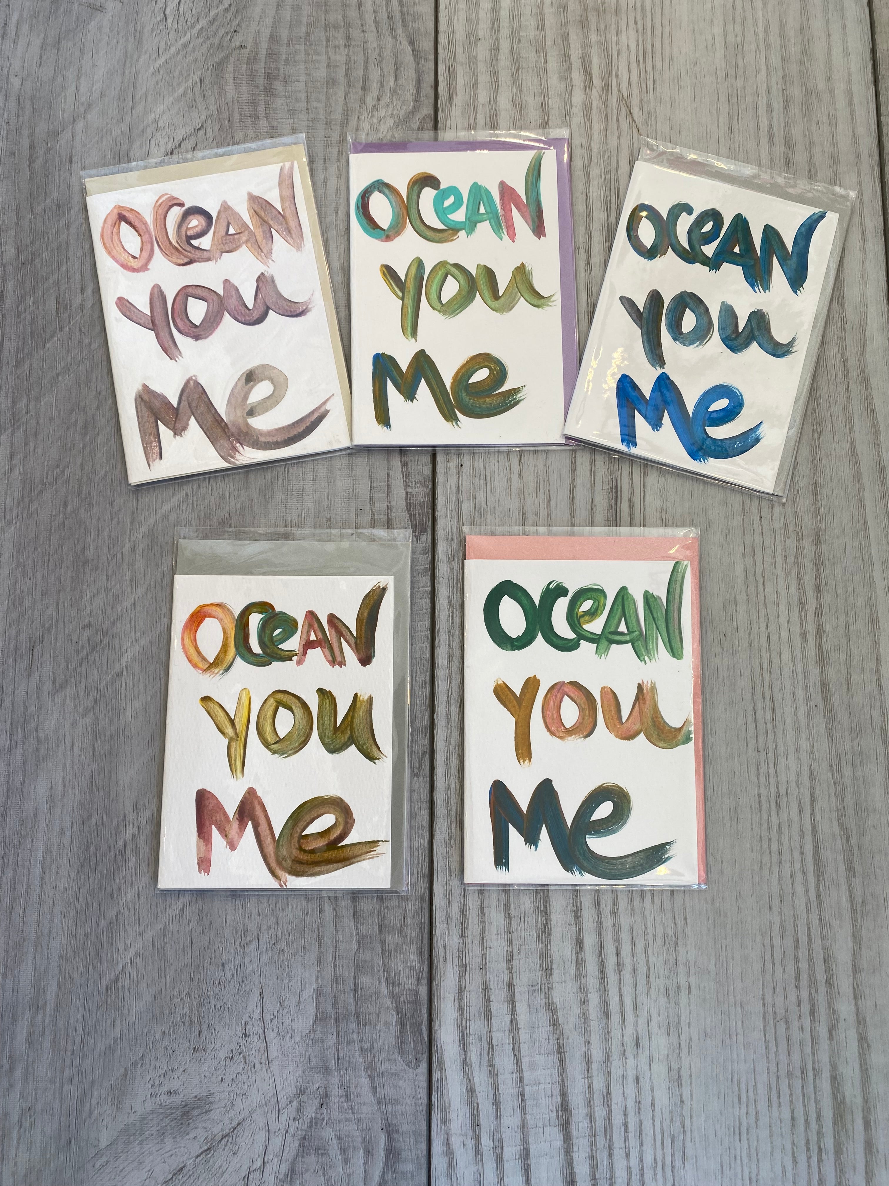 Ocean You Me Card by Just B Cuz x Indika