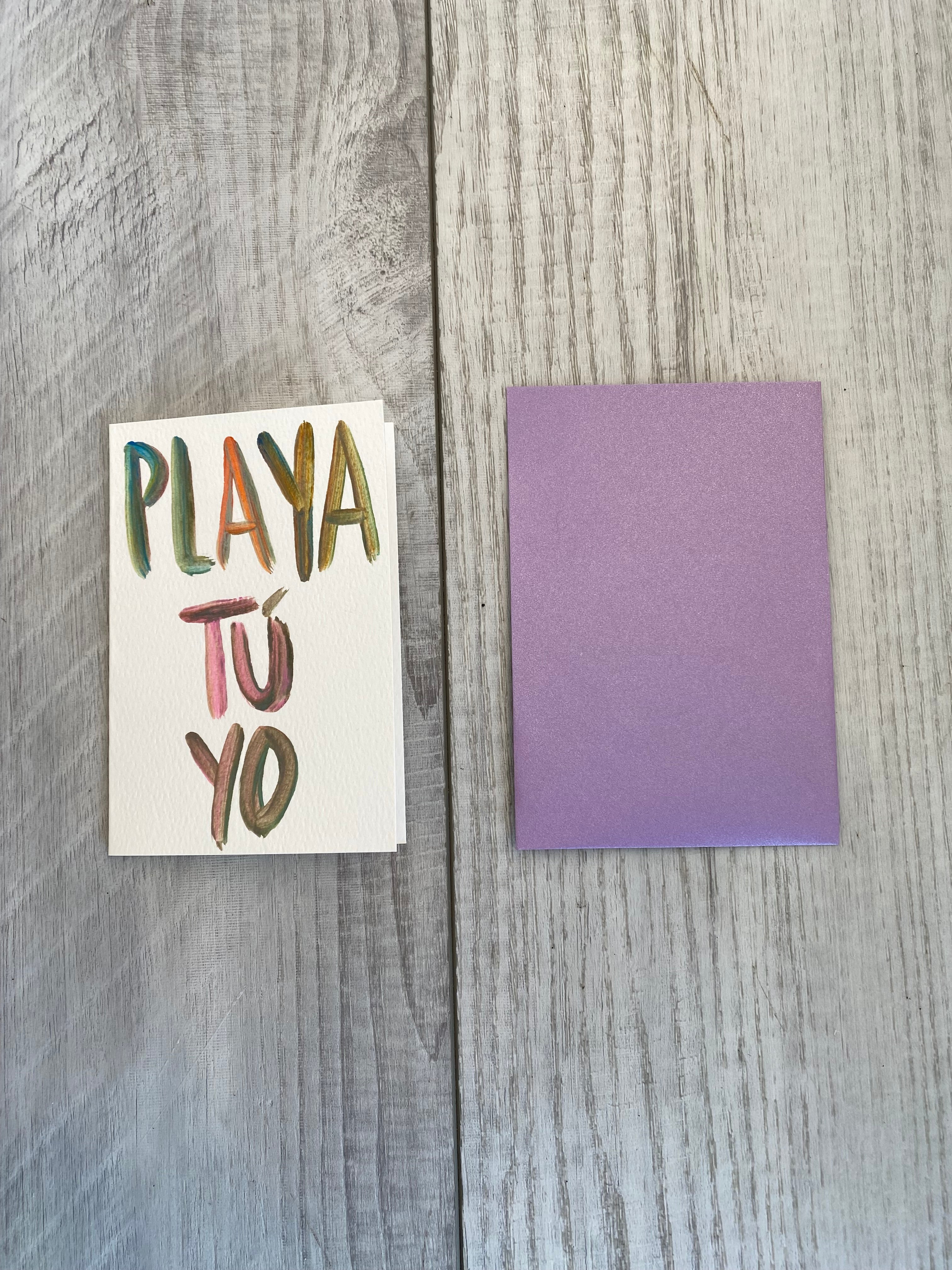 Playa Tú Yo Card by Just B Cuz x Indika
