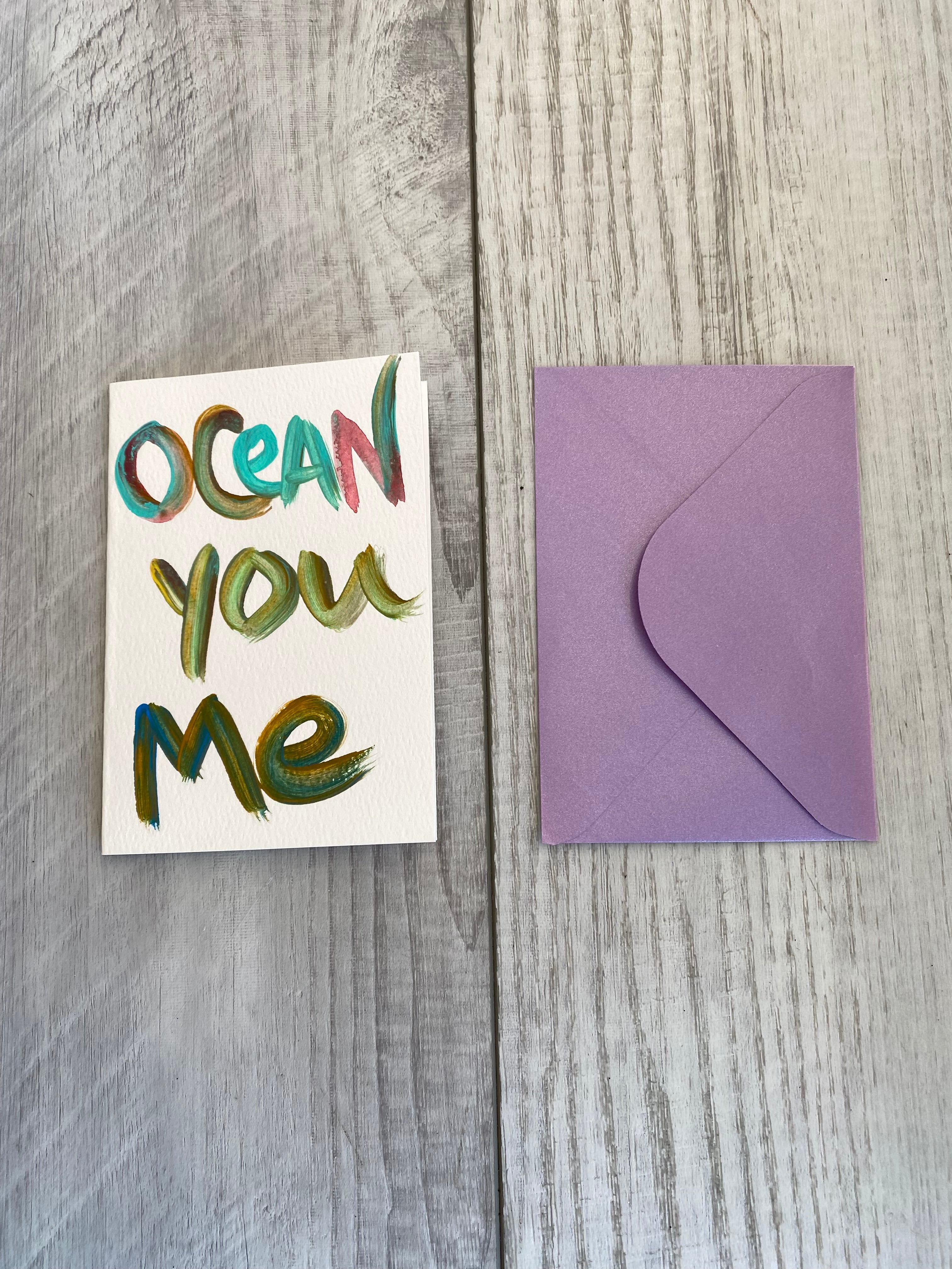 Ocean You Me Card by Just B Cuz x Indika