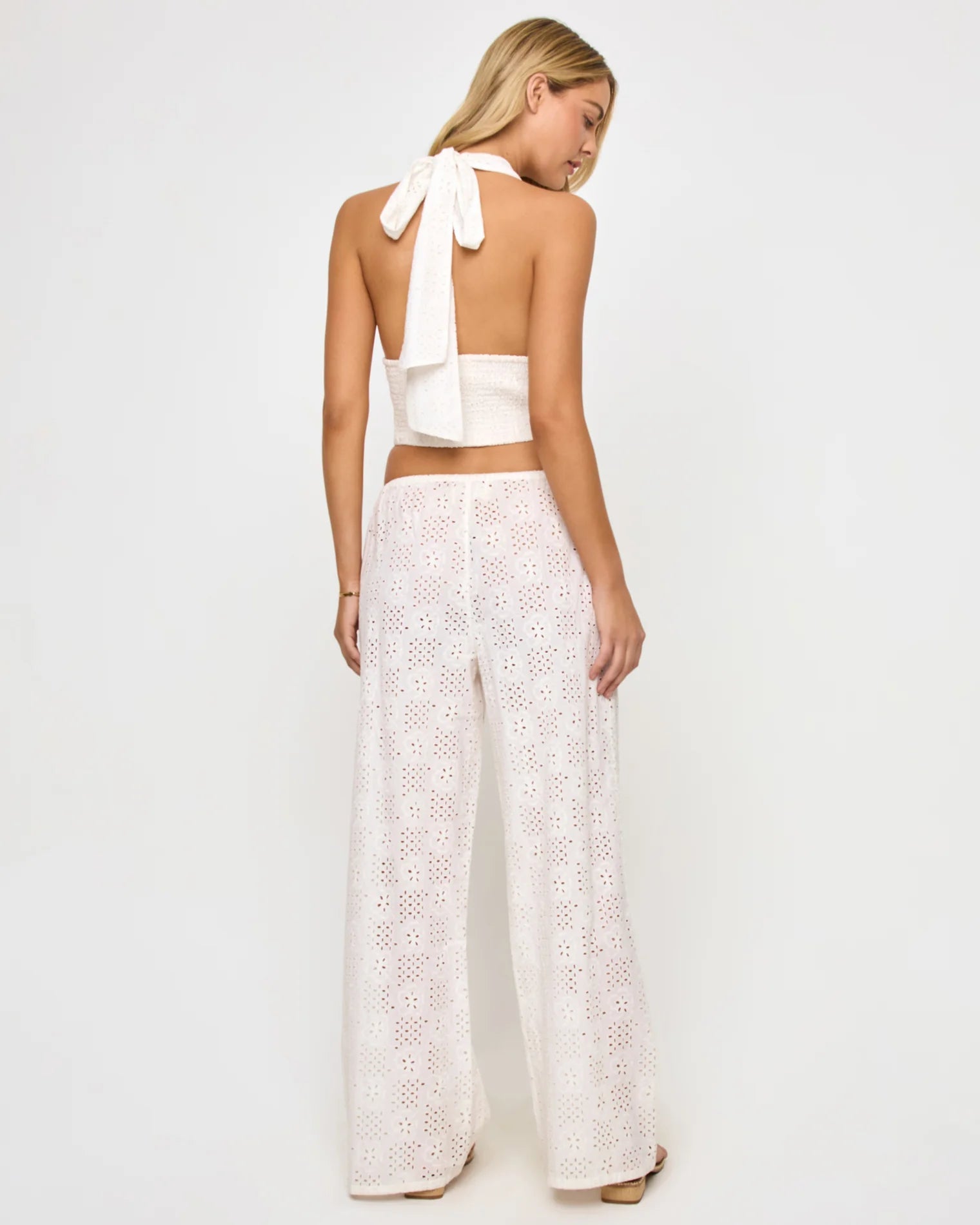 In Bloom Halter Top & Lily Pant Set - Cream by L*Space