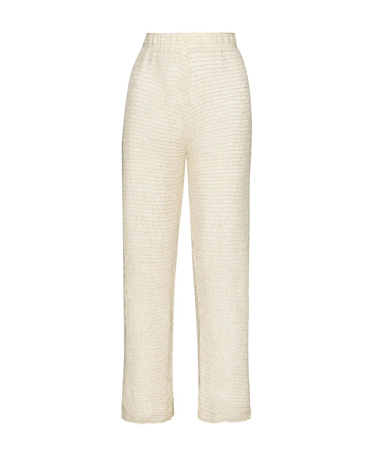Flower Top & Ivory Eliza Pant Cover Up Set - Ivory by PQ Swim