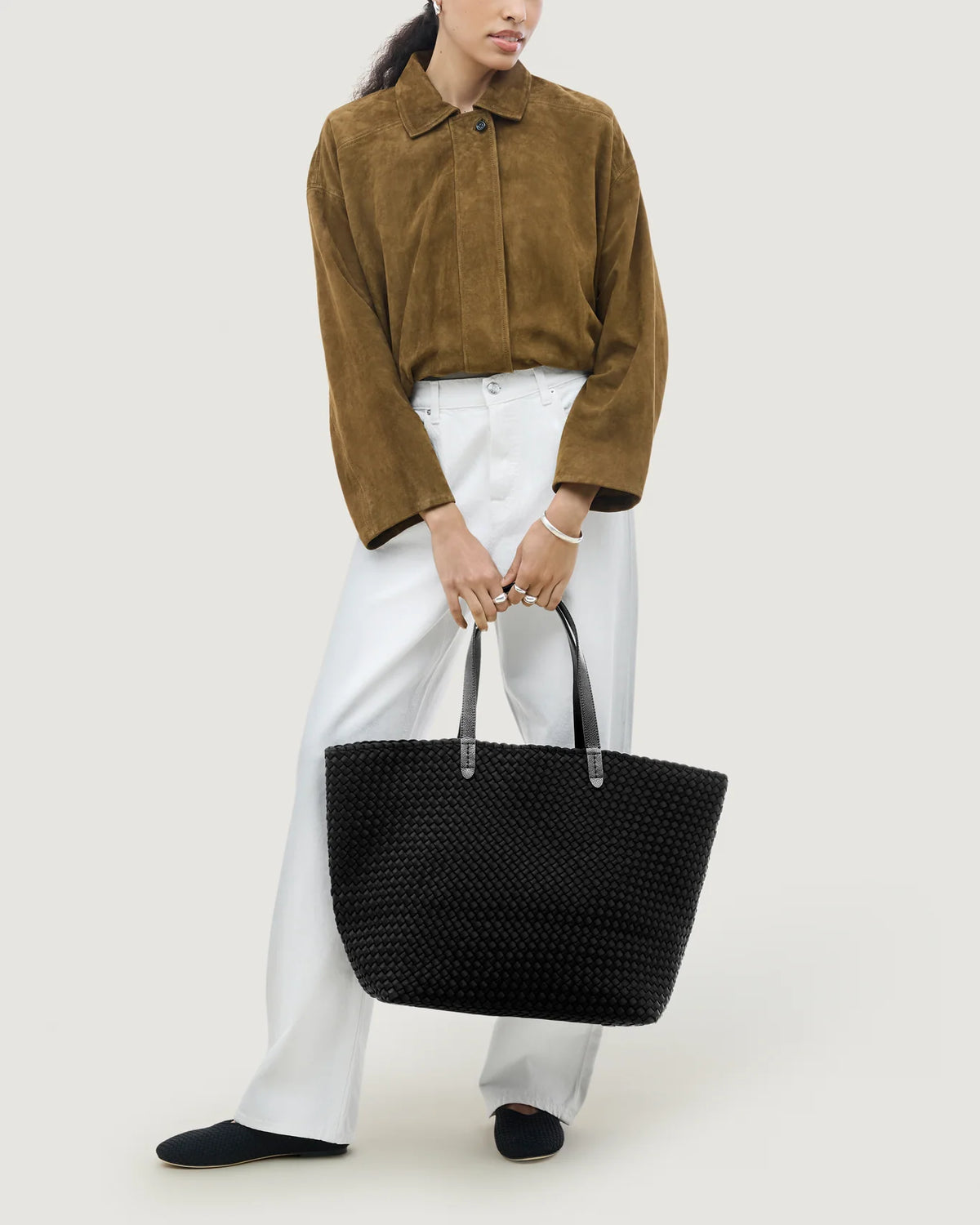 Jetsetter Large Tote - Onyx By Naghedi