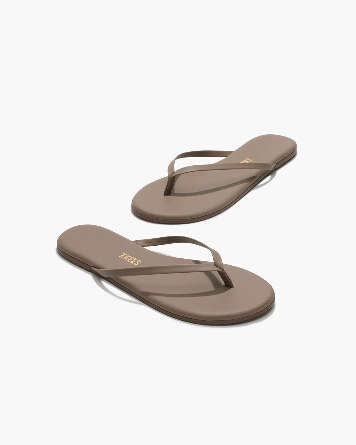 Lily Liners Leather Flip Flops - Biscuit by Tkees