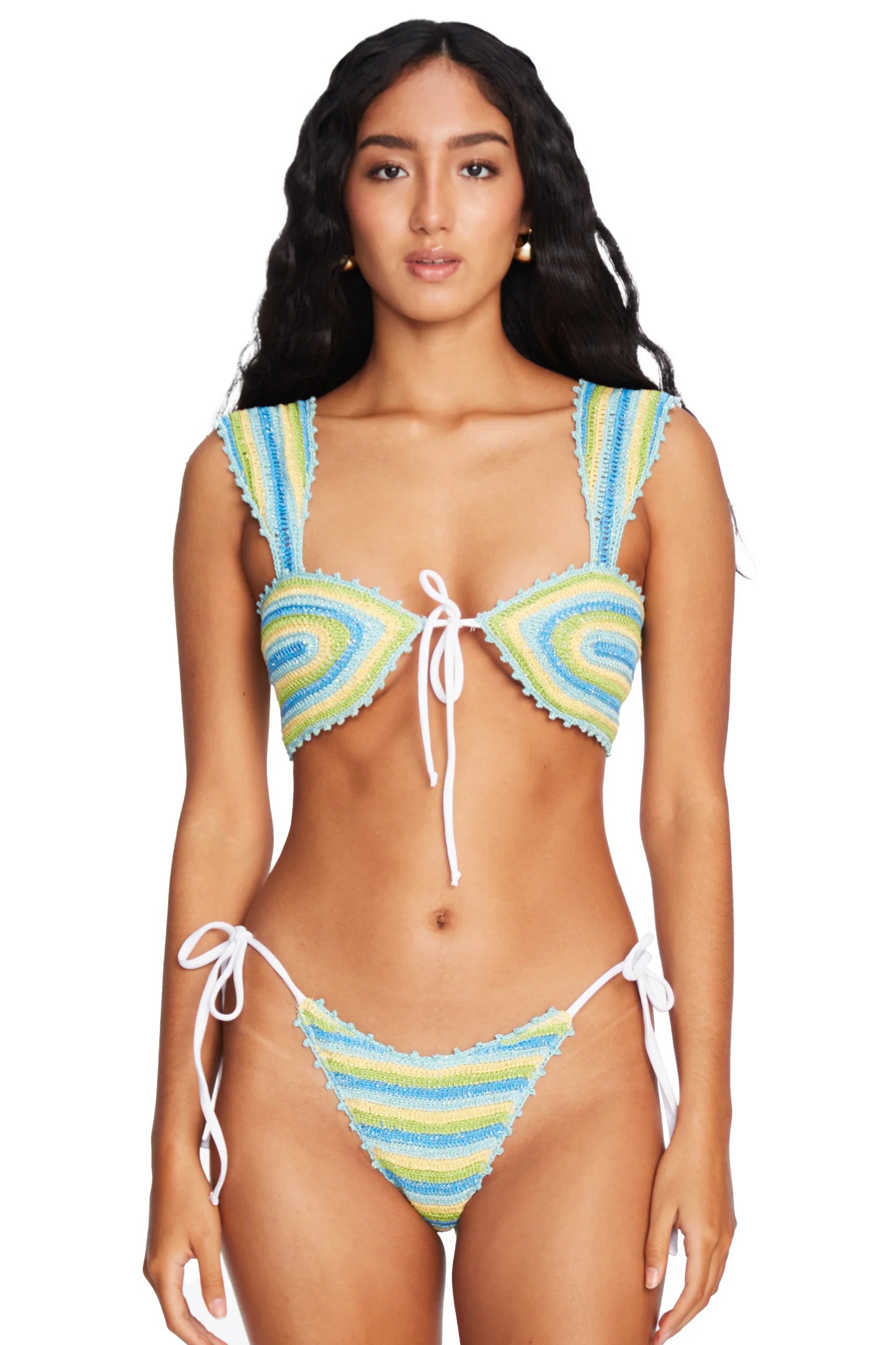 Lucy Mint Bikini Top & Bottom by Capittana
