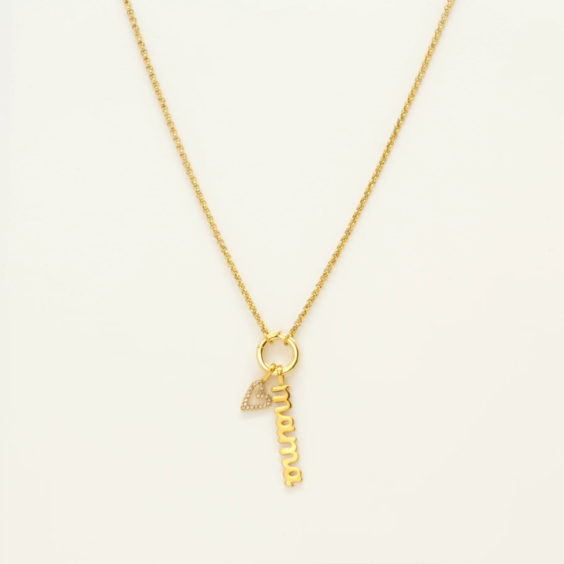 Mama Necklace~ Heart by Salty Cali