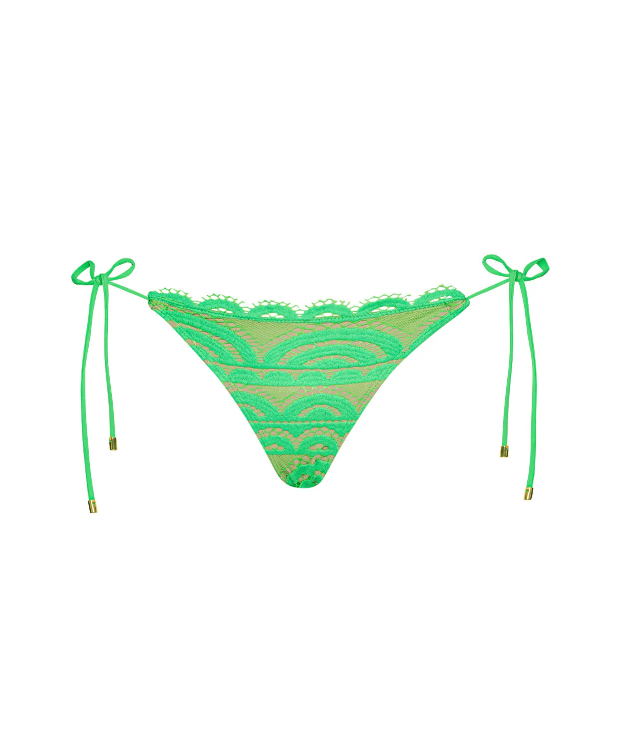 Lace Triangle Top & Lace Teeny Tie Side Bottom - Matcha by PQ Swim