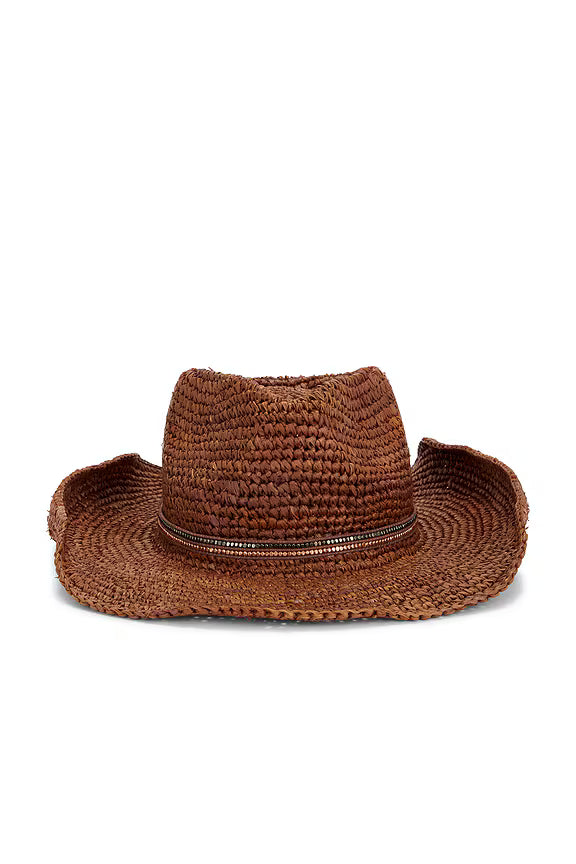Ashley Hat - Brown by Nikki Beach