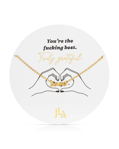 Truly Grateful - Hey Love Necklace By Jūrate Los Angeles
