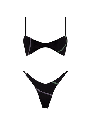 Kelly Top & Kelsey Skimpy Bottom  - Carbon by OneOne