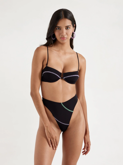 Liliana Top & Taylor Cheeky Bottom  - Carbon by OneOne
