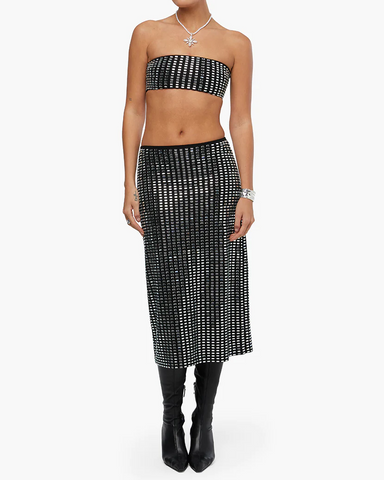 Mesh Scoop Maxi Slip Dress by We Wore What