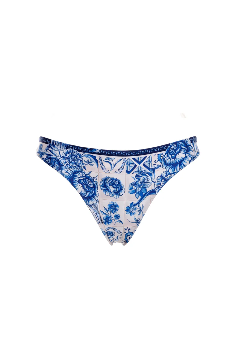 Azure Laurie Bikini Top & Azure Ilu Bikini Bottom by Agua Bendita