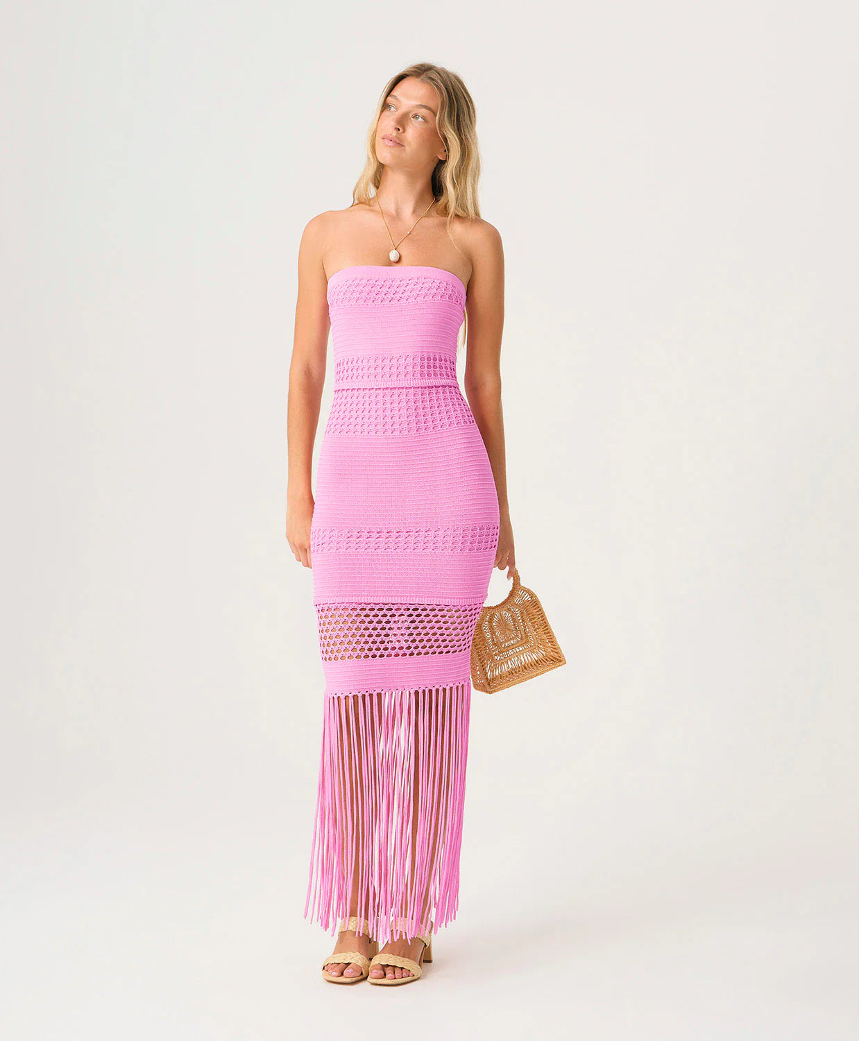 Melissa Fringe Dress - Rosé by PQ Swim