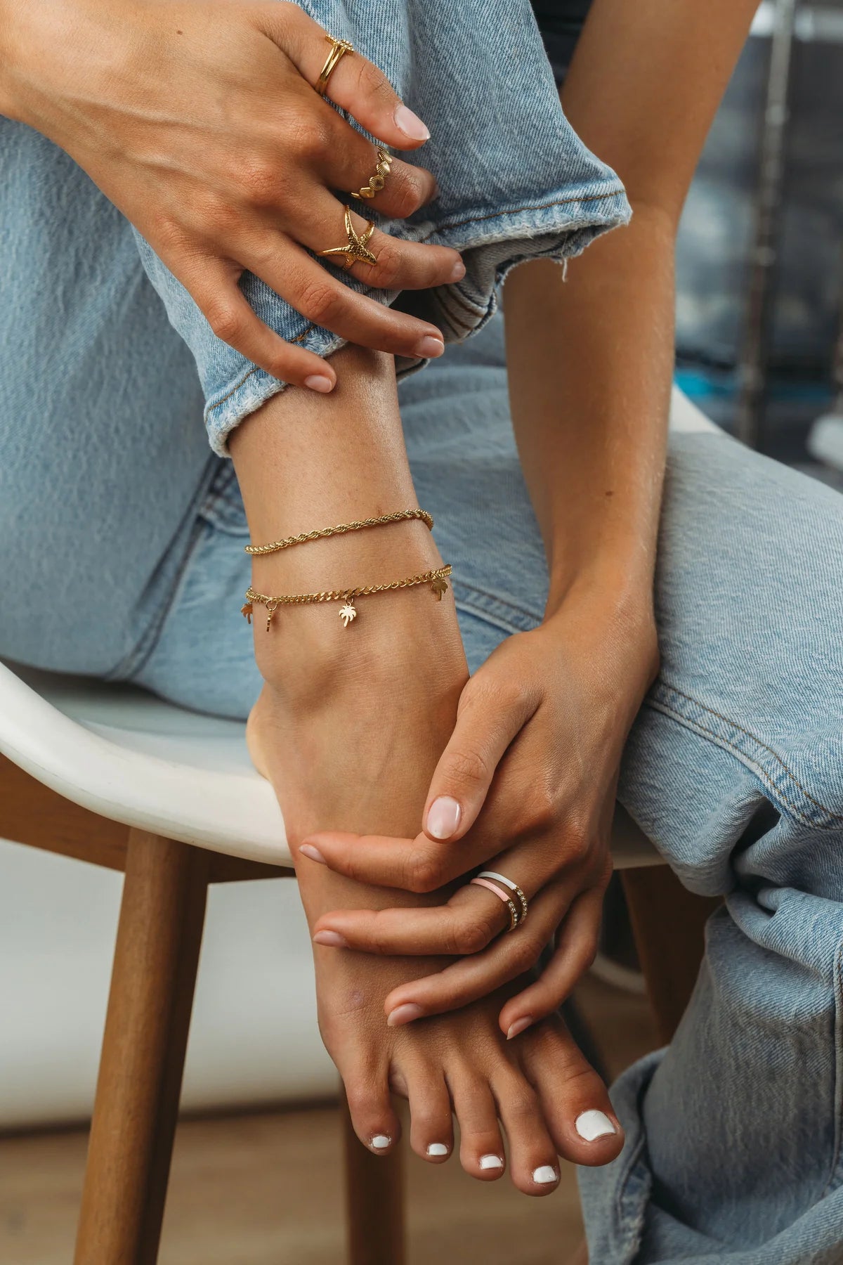 Under the Palms Anklet by Salty Cali