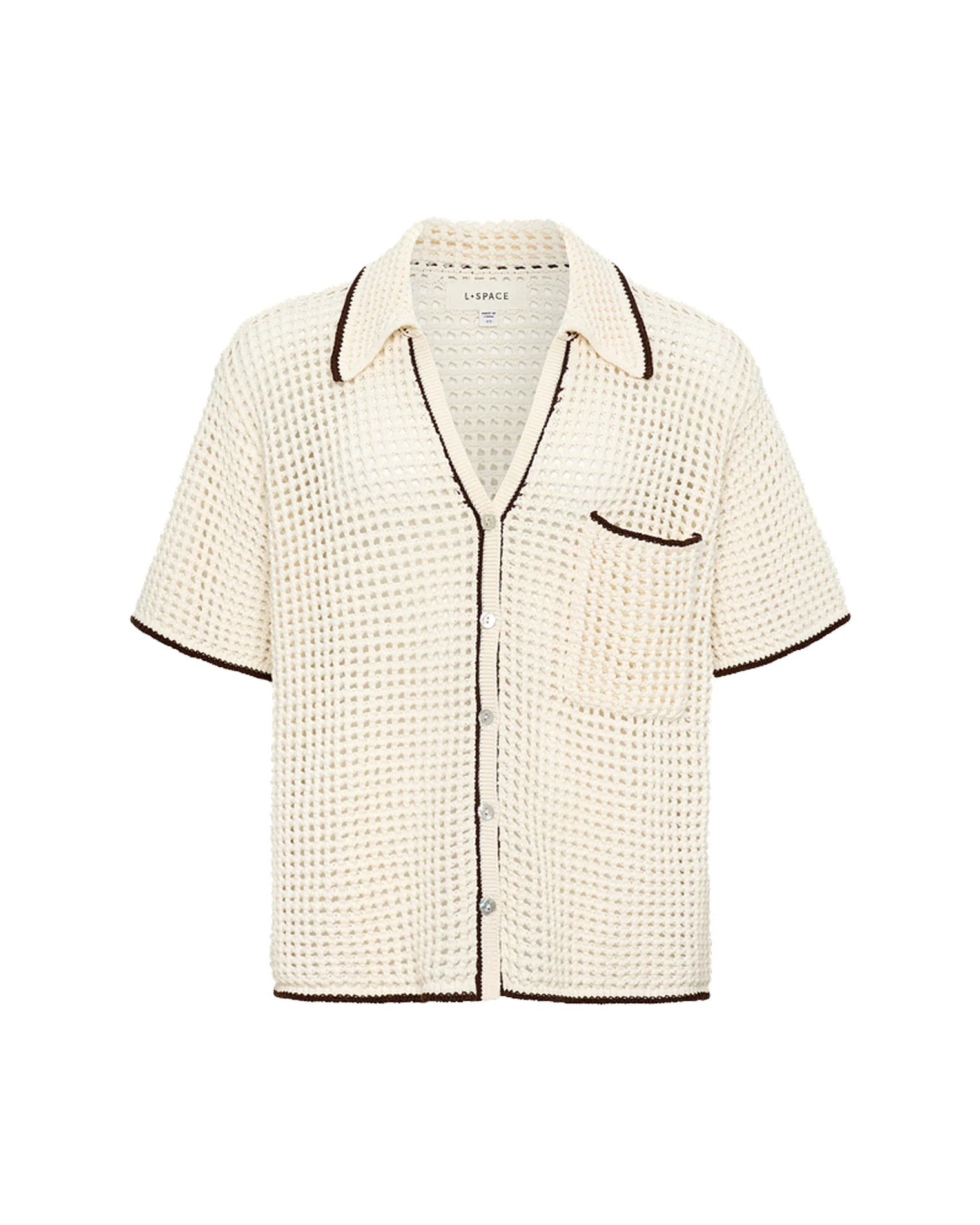 Scout Shirt & Scout Short Set - Cream/Espresso x The Salty Blonde by L*Space
