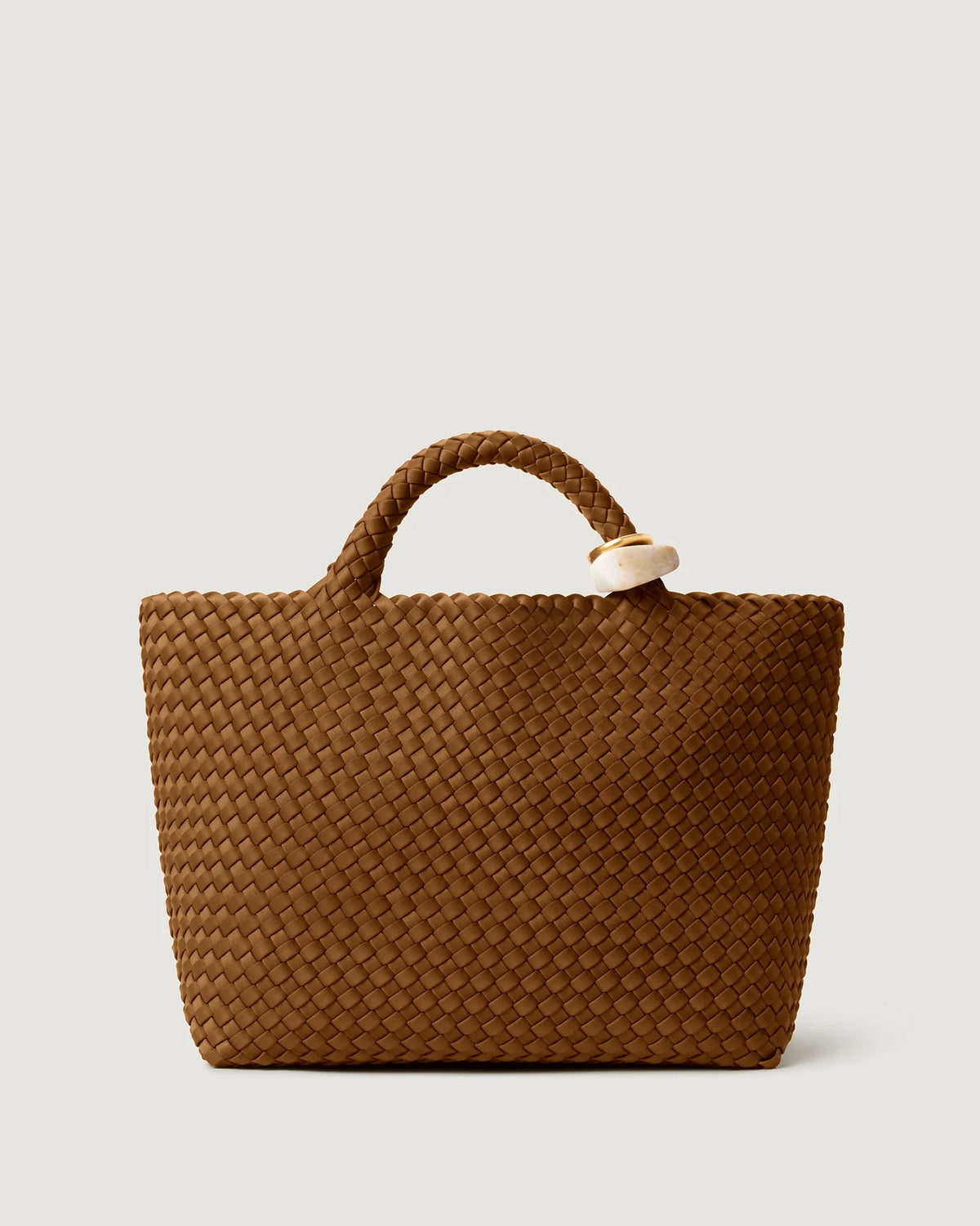 St. Barths Medium Tote Beads - Teak By Naghedi