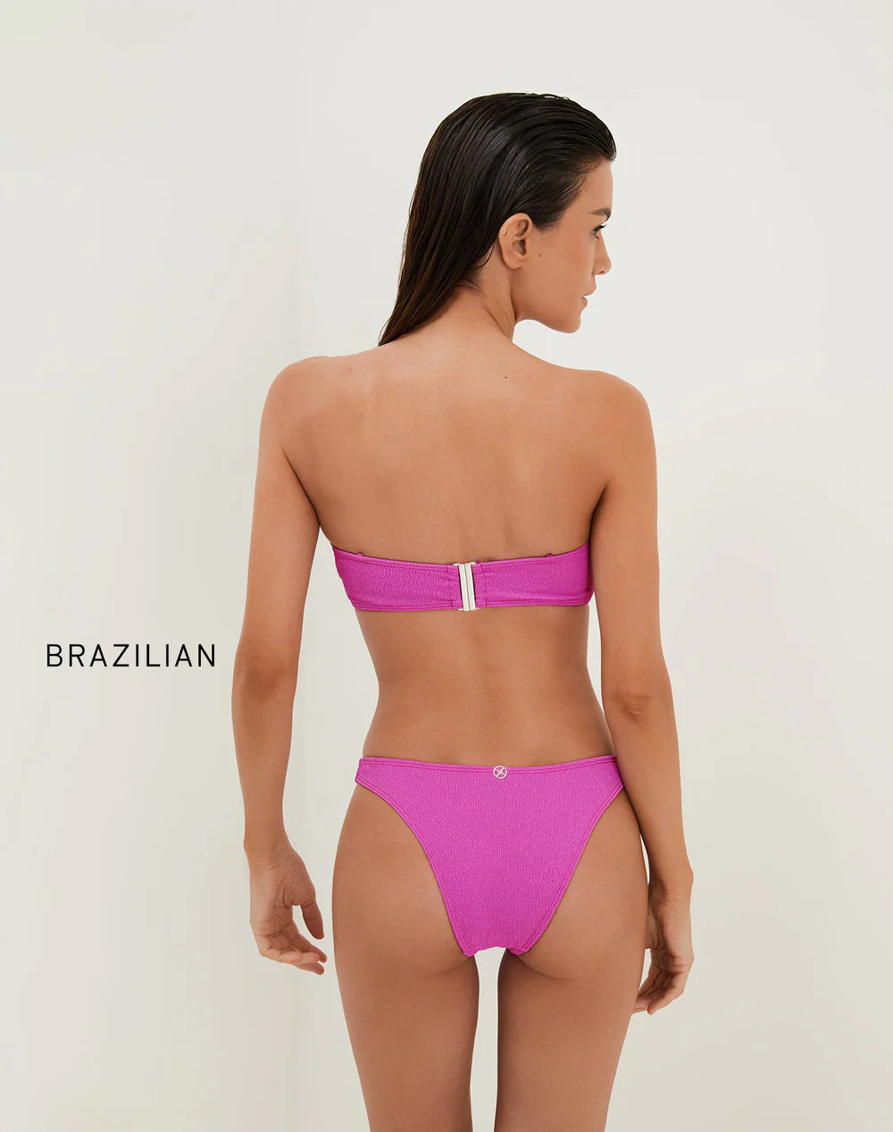 Firenze Jill Square Bandeau Top & Firenze Basic Bottom- French Rose By Vix Paula Hermanny