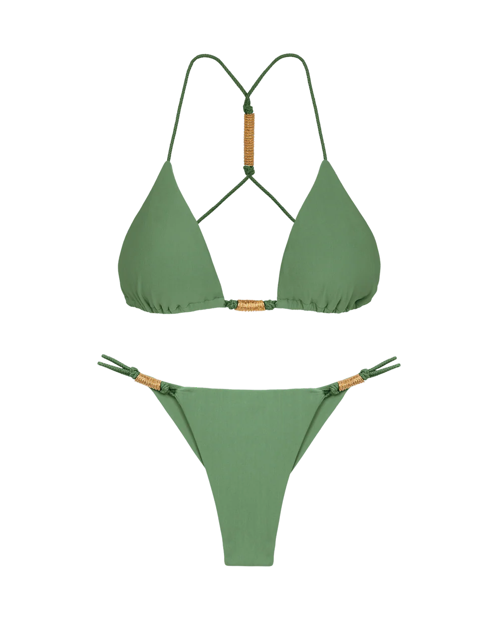 Matte Stacy T Back Tri Top & Matte Stacy Bottom - Harbor By Vix Paula Hermanny