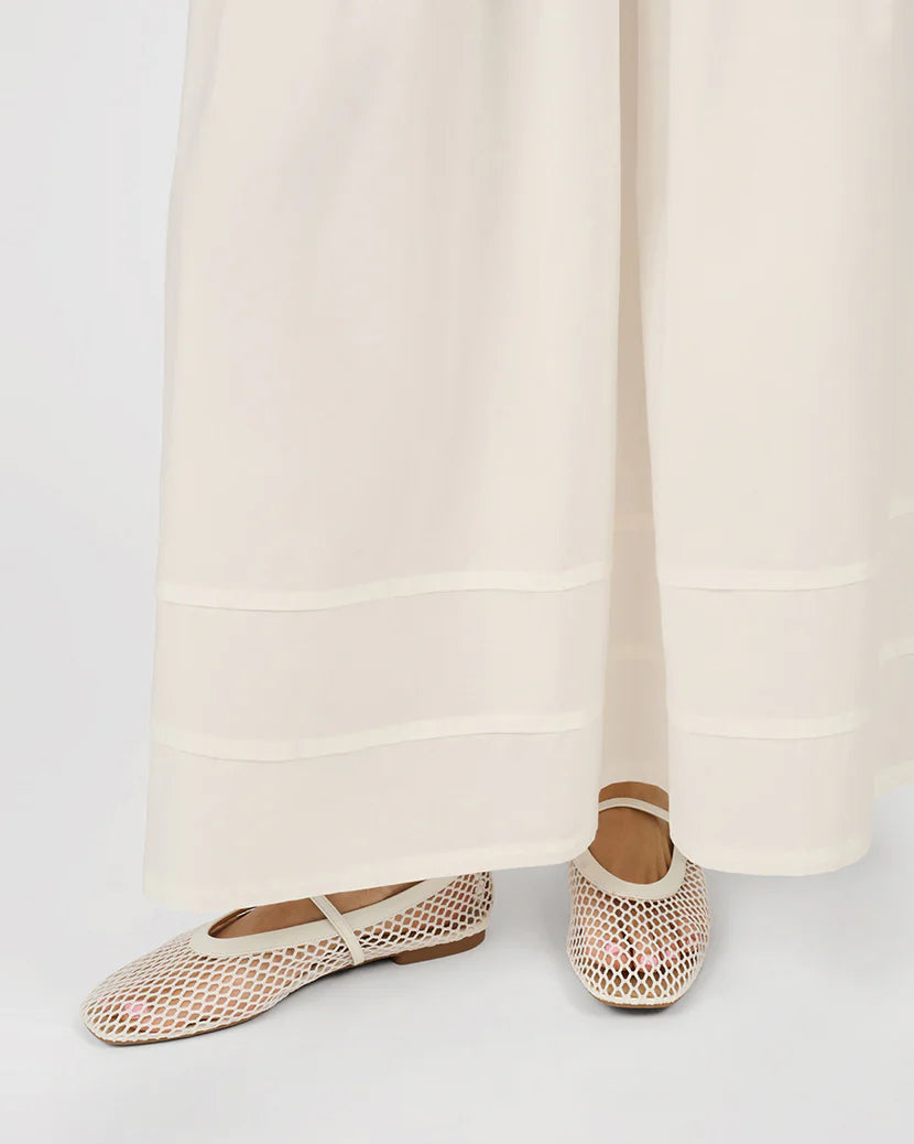 Ruched Crop Top & Tiered Midi Skirt Set by We Wore What