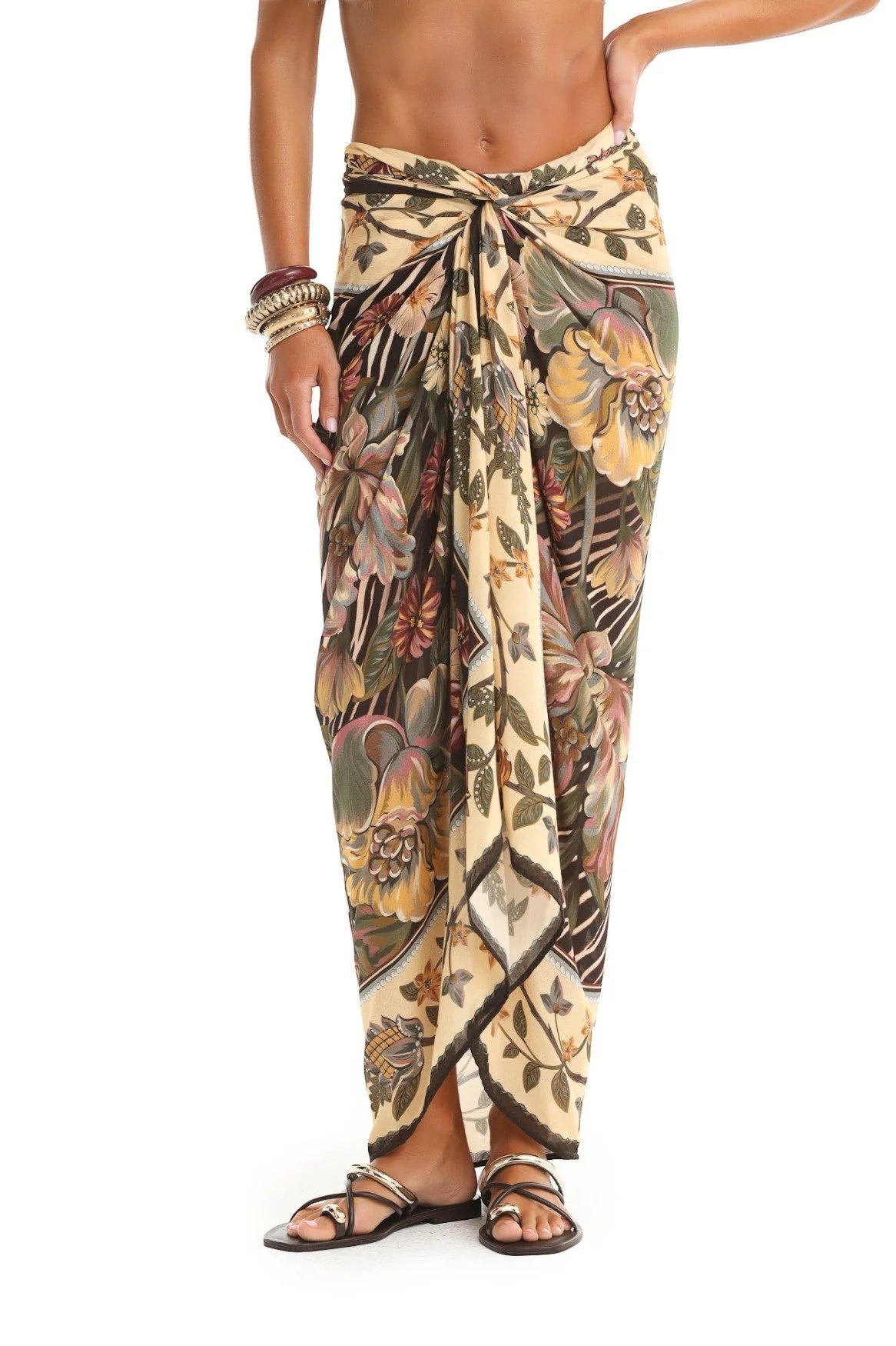 Marine Pareo Cover Up - Zafra by Agua Bendita