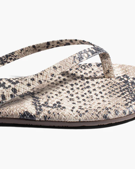 Lily Vegan in Sand Snake - Studio Exotic Sandal by Tkees
