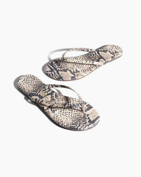 Lily Vegan in Sand Snake - Studio Exotic Sandal by Tkees