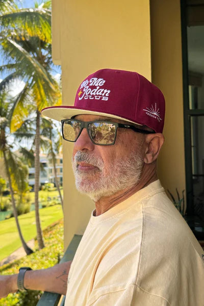 NMJC Structured Snapback - Burgundy with PR Flag by VP