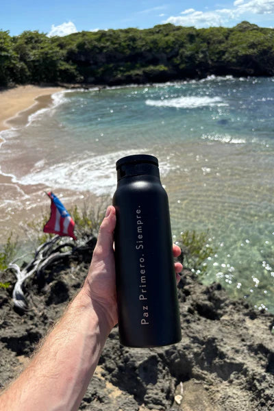 HydraGrip - Phone Magnet Water Bottle 24oz - Black NMJC by VP