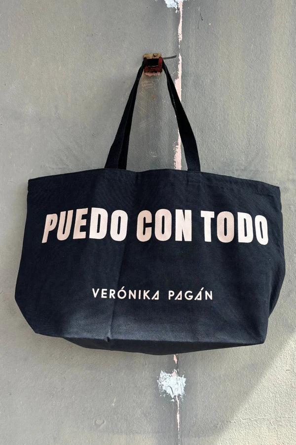 Puedo Con Todo - XL Tote Bag - Black by VP
