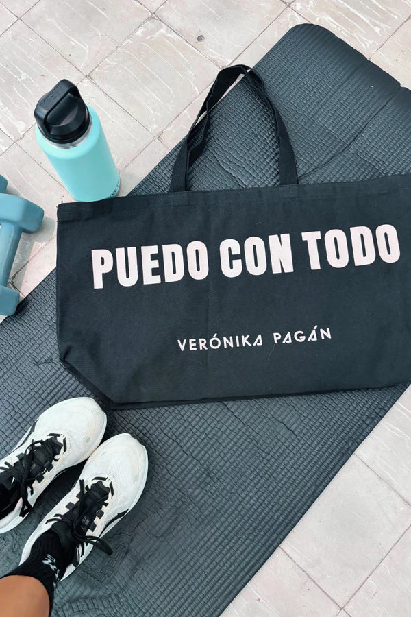 Puedo Con Todo - XL Tote Bag - Black by VP