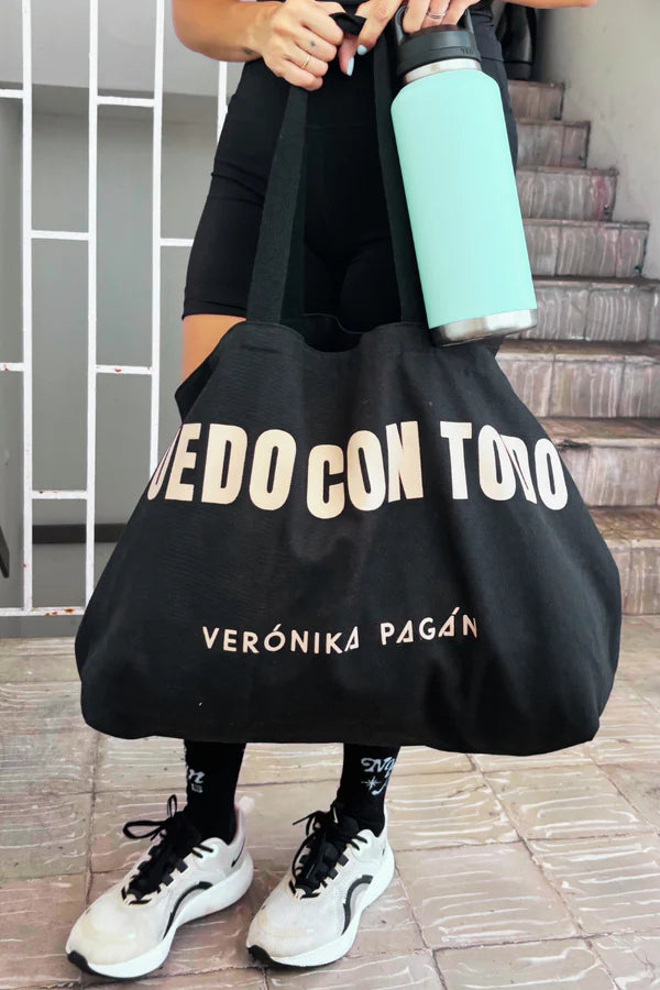 Puedo Con Todo - XL Tote Bag - Black by VP