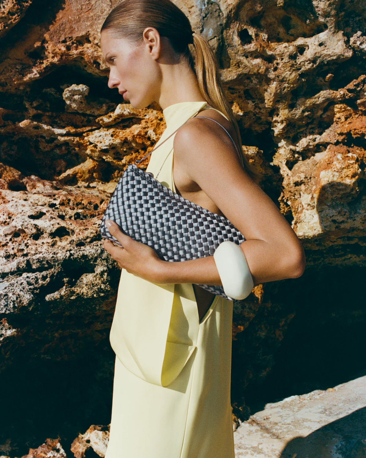 Gala Clutch Satin - Graphite By Naghedi