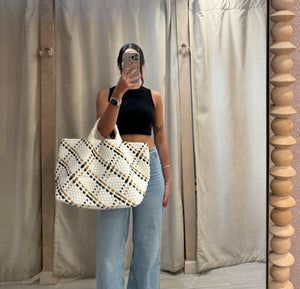 St. Barth's Large Tote | Malibu by Naghedi Nyc